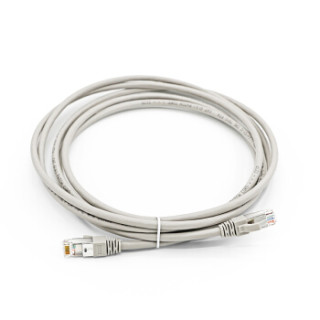 普天汉飞 POTEL 原装超五类屏蔽跳线 成品网线 CAT5E 工程级电脑网络跳线 灰色1米