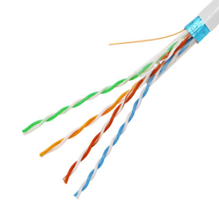 普天汉飞 POTEL 原装超五类屏蔽跳线 成品网线 CAT5E 工程级电脑网络跳线 灰色1米