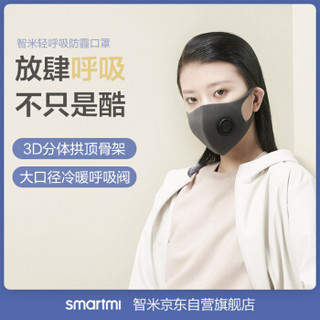 智米（SMARTMI）QHXFMKZ/01ZM 智米轻呼吸防霾口罩L
