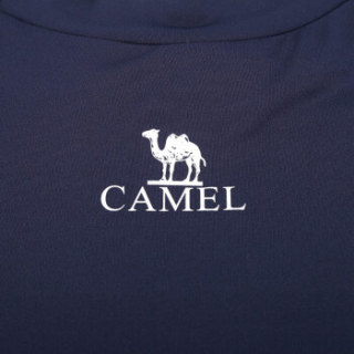 骆驼(CAMEL)运动长袖紧身衣健身服男款健美快干透气跑步训练上衣 A7W2V3103 深藏蓝 S