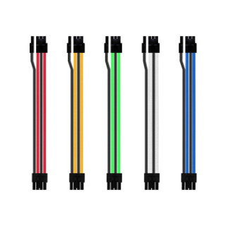 合金水冷 电源-显卡6+2PIN 模组定制线 编织网 65cm
