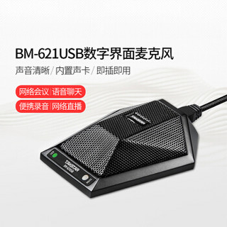 得胜（TAKSTAR）BM-621 USB界面麦克风 笔记本电脑网络直播会议桌面语音游戏专用麦克风电容话筒