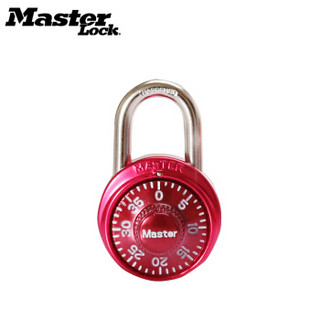 玛斯特（Master Lock）转盘式密码锁健身房储物柜密码挂锁1530MCND 红色