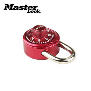 玛斯特（Master Lock）转盘式密码锁健身房储物柜密码挂锁1530MCND 红色