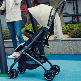 宝宝好婴儿推车超轻便携式简易折叠儿童口袋伞车可坐可躺婴儿车M1魔豆灰色