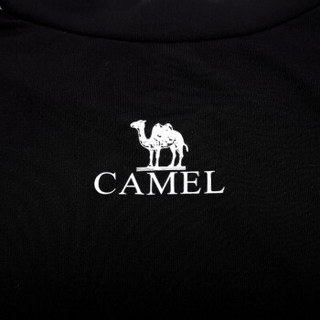 骆驼（CAMEL）运动长袖紧身衣健身服男款健美快干透气跑步训练上衣 A7W2V3103 黑色 XXXL