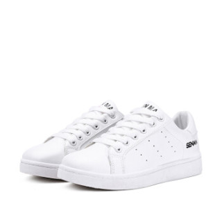 商品森马senma 时尚潮流学生百搭低帮情侣系带舒适韩版休闲小白鞋女