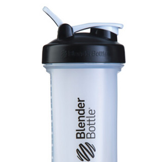 Blender Bottle 大容量蛋白粉奶昔摇摇杯户外运动水杯带搅拌球 透明黑字 约1300ml