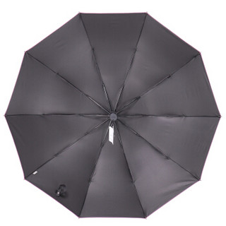 天堂伞 晴雨伞太阳伞遮阳伞三折黑胶加大双人商务伞  在线深紫614E