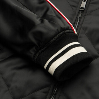 ARMANI EXCHANGE 阿玛尼奢侈品男士简约休闲时尚棉服夹克 3ZZB51-ZNZIZ BLACK-1200 S