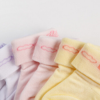 童泰新生儿袜子0-3个月男女宝宝袜子3双装A193113 女款 均码