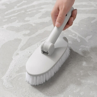妙然长柄清洁地板刷可伸缩杆浴室瓷砖清洗卫生间硬毛刷子地砖刷