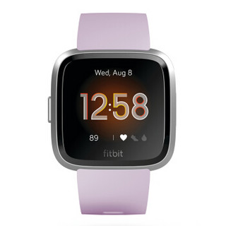 Fitbit Versa Lite 智能手表运动健身 蓝牙防水 心率实时监测 自动锻炼识别 来电短信微信提醒 丁香紫/银色