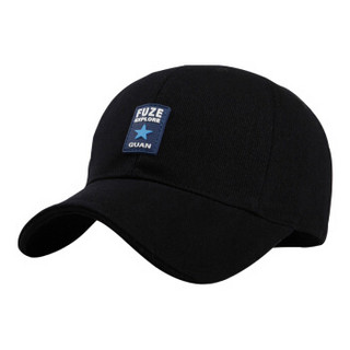 艾可娃 IKEWA BQM151帽子男士春夏季户外出游遮阳帽韩版休闲棒球帽运动鸭舌帽 黑色