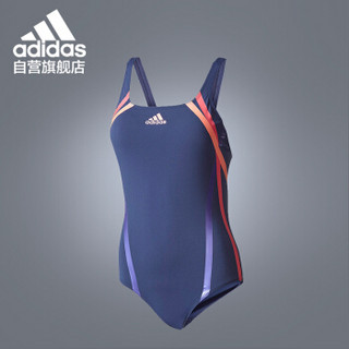 阿迪达斯 adidas 连体泳衣女士修身性感聚拢胸型贴身高弹经典款 CV5684 粉色 L