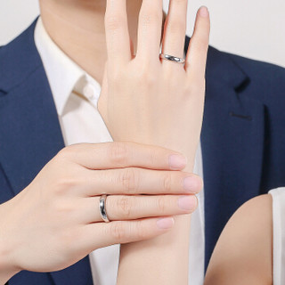 周六福 珠宝简约18K金钻石戒指情侣对戒求婚结婚 多彩 女款 10号