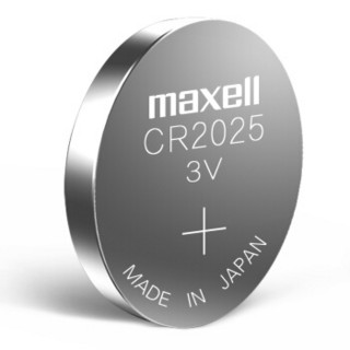 maxell 麦克赛尔 CR2025 3V纽扣电池5粒装汽车钥匙遥控器电子秤电脑主板电子手表锂电池