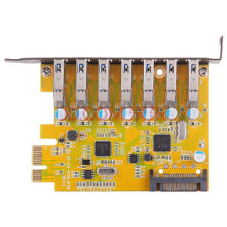 Suoli 索厉 PCI-E转USB3.0双口扩展卡 （可扩展7个USB3.0接口/SLP7）