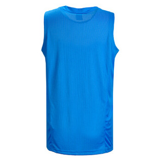 PEAK 匹克 男篮球服V领背心舒适透气篮球比赛套装 F772041 前行蓝 X4L码