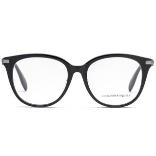 亚历山大·麦昆Alexander McQueen eyewear近视眼镜框女 板材镜框光学眼镜架 AM0154OA-001 亮黑色镜框 52mm