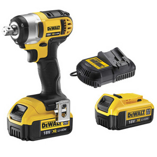 得伟（DEWALT）电动扳手工具箱 18V锂电充电式冲击扳手2x4.0Ah电池套装DCF880M2