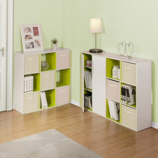 商品好事达书柜 彩色格子柜 储物收纳书柜 创意置物架 自由组合柜 6格