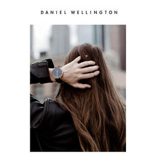 Daniel Wellington DanielWellington）DW表带18mm皮质玫瑰金针扣女款DW00200041（适用于36mm表盘系列）