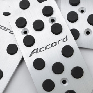 合金免打孔油门踏板 9代雅阁脚踏板 改装九代雅阁专用 打孔款(三件装)