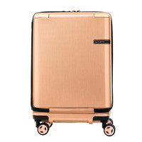 Samsonite 新秀丽 拉杆箱万向轮行李箱男女旅行箱时尚明星同款前开口登机箱20英寸 DC0*66002 金色