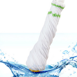 雅高 必卡锁拧水拖把 纤维材质头 免手洗懒人拖布