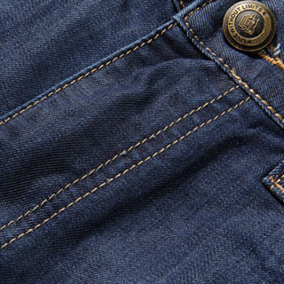 金盾（KIN DON）牛仔裤 新款男士时尚休闲直筒薄款牛仔长裤8018薄款蓝色29