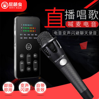 屁颠虫 Hifier S200pro麦克风声卡套装 全民K歌手机直播喊麦变音特效主播全套设备安卓苹果通用 E300套装