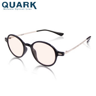 美国QUARK中老年老花镜防蓝光防紫外线防眩光漫射光护目镜玩手机玩电脑眼镜RD3008-C1 黑色 200