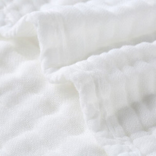 全棉时代（PurCotton）2100014403-000 全棉时代白色包边款水洗纱布浴巾 115x115cm