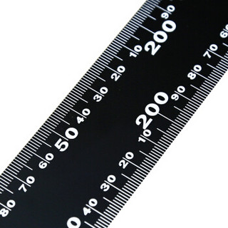 SHINWA 62359 日本企鹅牌直角尺拐尺90度直角尺木工尺涂装黑色白刻度尺高精度测量工具300MM×200MM