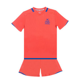双星新品足球服训练服套装儿童小学初中运动保护比赛用服夏季 16025 荧光桔 L