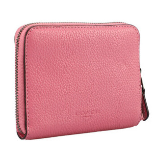 COACH 蔻驰 奢侈品 女士粉色皮质短款钱包钱夹 F28679 BPBPK