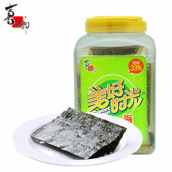 喜之郎美好时光海苔75g桶装宝宝儿童零食即食紫菜原味包饭拌饭