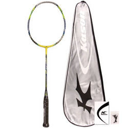 凯胜（KASON）力量型全碳素纤维羽毛球拍单拍Twister T20 黄色（不穿线）+凑单品