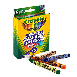 Crayola 绘儿乐 儿童可水洗大蜡笔 16色