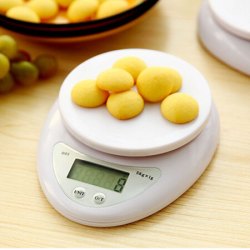 红凡 家用厨房秤小电子台秤微型食物电子称烘焙克重秤5kg/1g厨房电子秤 无托盘