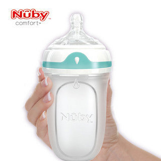 Nuby 努比 50003 宽口径硅胶奶瓶 250ml