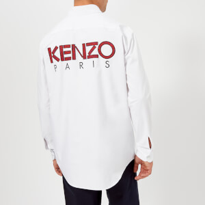 限尺码：KENZO Reverse Logo 男款休闲衬衫