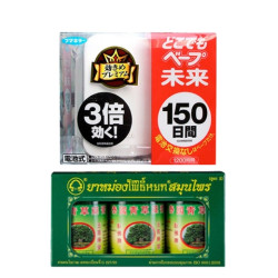 VAPE 未来 静音无味 驱蚊器 150日+卧佛青草膏 15g*3瓶