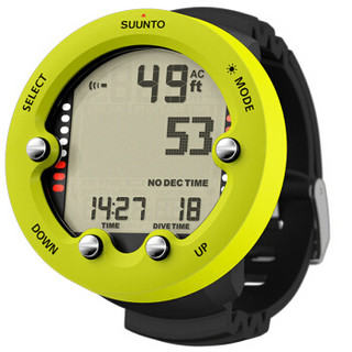 颂拓(SUUNTO)潜水表松拓suunto ZOOP NOVO LIME自由休闲潜水腕表柠檬黄色SS021643000