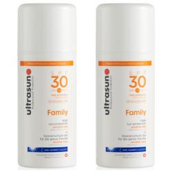 ultrasun U佳 极敏感肌 家庭防晒乳霜 SPF30 100ml *2瓶 