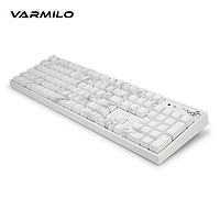 Varmilo 阿米洛 花弄影手势操控汉白玉大理石纹无刻多灯效背光字透中国风水墨黑白樱桃cherry茶红青轴机械键盘