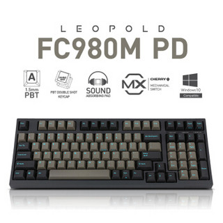 Leopold 利奥博德 FC980M 机械键盘 (黑轴、混光、有线、98键)