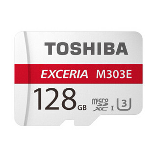 TOSHIBA 东芝 EXCERIA M303E microSDXC UHS-I U3 TF存储卡 128GB