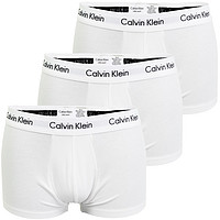 88VIP：CALVIN KLEIN 卡尔文·克莱 男士平角内裤 3条装